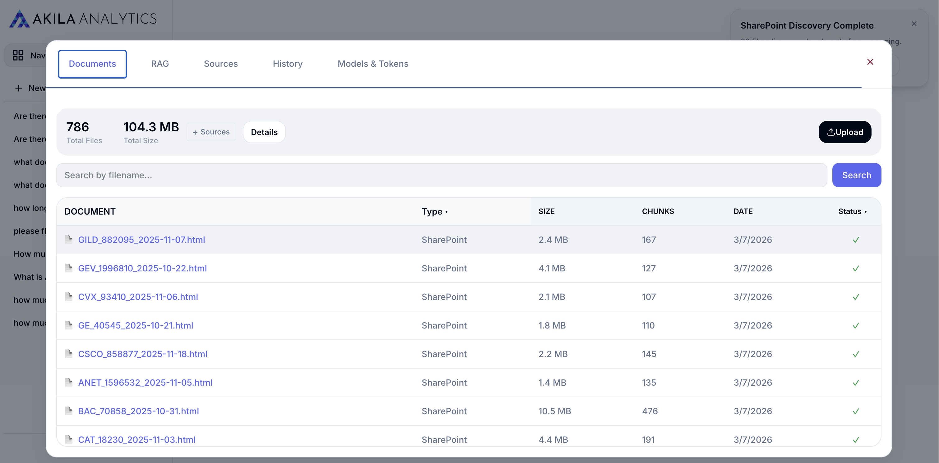 Document management - Akila Analytics